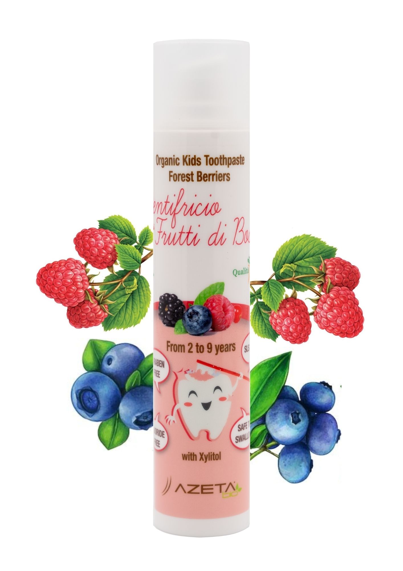 Organic Kids Toothpaste Forest Berries 2-9 years